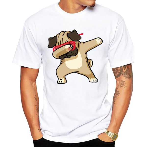 

funny dog hip hop o-neck cotton 2018 summer fashion style casual loose cute short sleeve cartoon tee shirt homme
