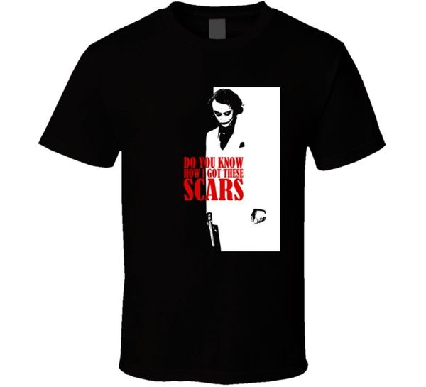 

joker scarface mash up funny movie poster t shirt