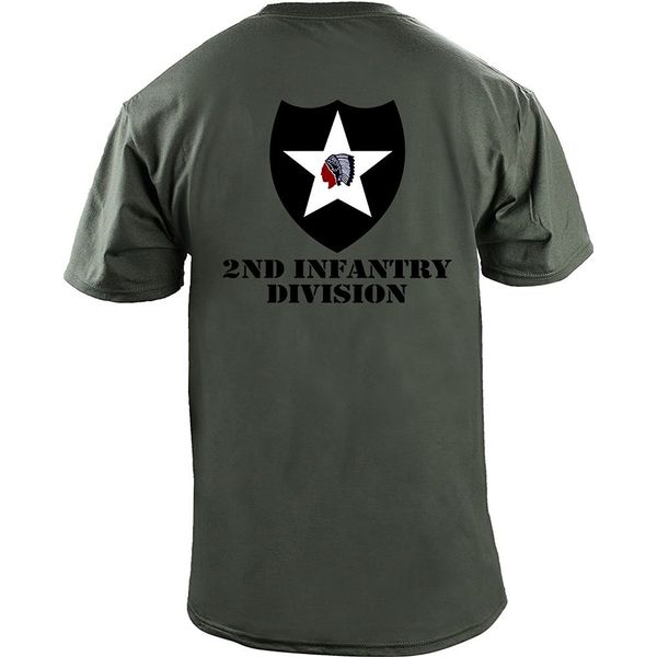 

2019 new summer tee shirt army 2nd infantry division full color veteran t-shirt cool t-shirt