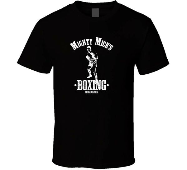 

могучий micks боксерский зал new tee black white tshirt mens бесплатная доставка новые моды tee shirt