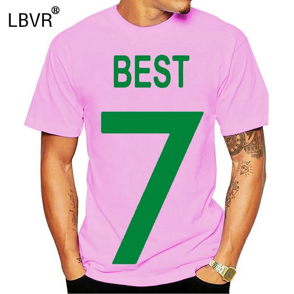 

george northern ireland no 7 mens retro football t-shirt double side