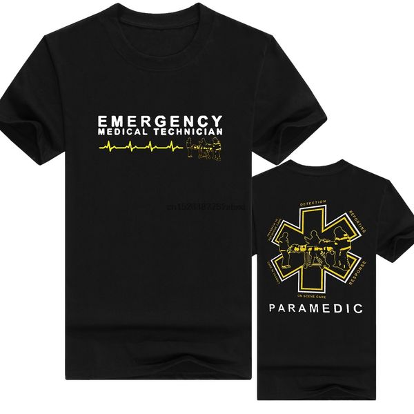 

proud paramedic emt emergency medical technician medic rescue gift tshirt men