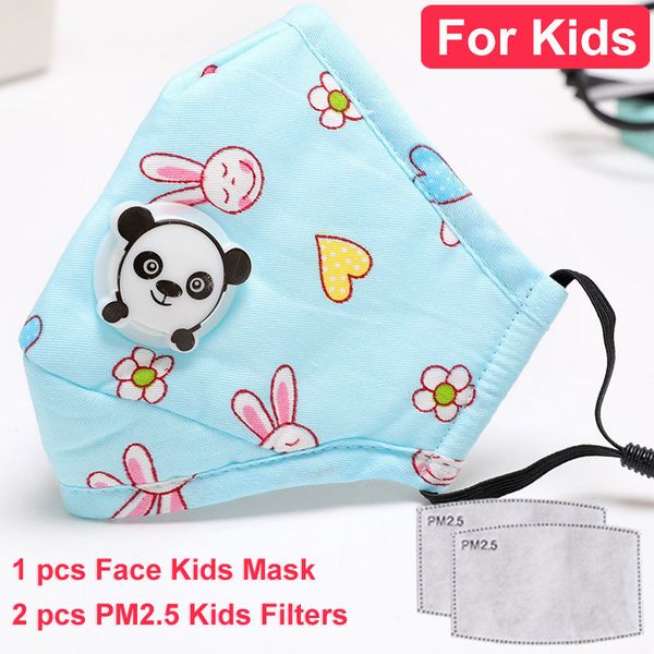

with face pm2.5 mask reusable masks washable anti-dust 2 filter valve protective cotton ch 42vr