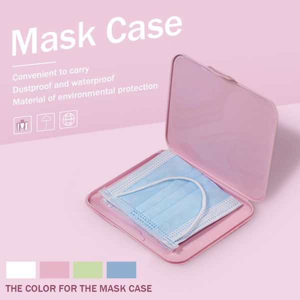 

мода портативный держатель маски для лица маска для лица хранения box case save mask коробки mascarillas 4colors ящики для хранения