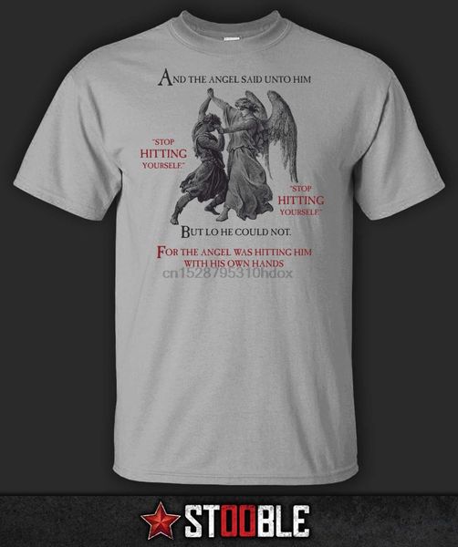 

2020 brand t shirt men fashion fashion men angel t-shirt - newman casual t-shirt