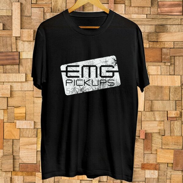 

emg pickups distressed electric guitar logo t-shirt size s-3xl(1