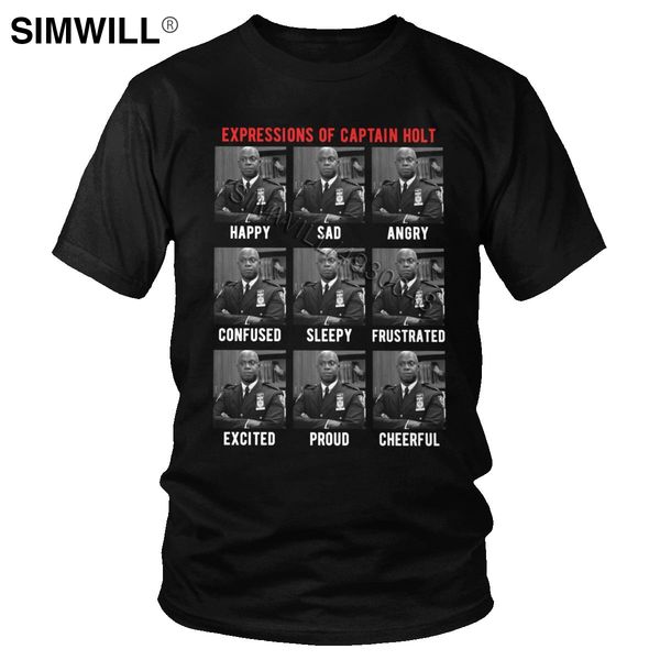 

выражения холт t shirt мужчины бруклин девять девять tshirt бруклин 99 с коротким рукавом одежда классический тис хлопок повседневная футбол