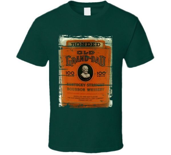 

старый grand dad bourbon grunge look t-shirt мода классической футболочка