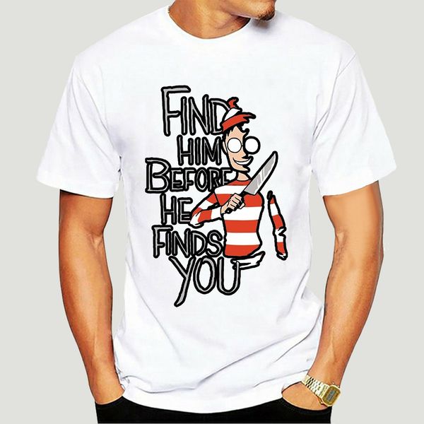 

men t shirt where's wally (waldo) find him before he finds you fashion tshirt t-shirt novelty tshirt women-3210a