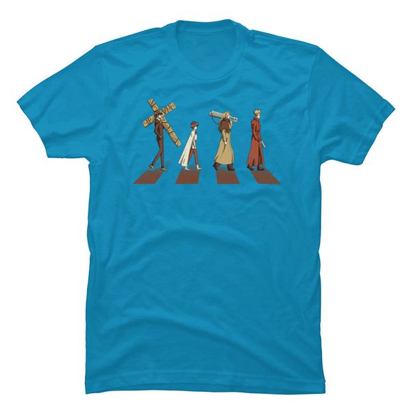 

stampede abbey one piece tshirts oversized cool anime funny t shirt crew neck autumn 100% cotton t-shirts undershirt