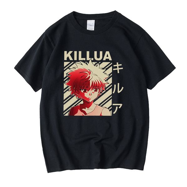 

vintage hunter x hunter tshirt коротким рукавом хлопок tee men summer killua zoldyck tshirt аниме манга япония hunters hxh t shirt