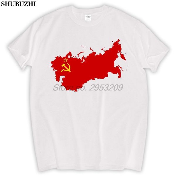 

ссср россия русской красного логотипа футболка хлопок мужчины футболка новый дизайн