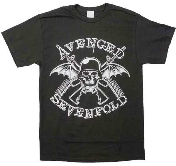 

avenged sevenfold-in battle-x-large черная футболка o шеи майка с коротким рукавом top tee