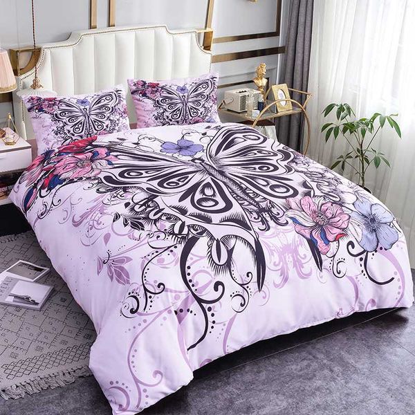 

home textile bedding quilt cover, pillowcase retro compass, mysterious eyes, dragonfly 3d printing pattern set