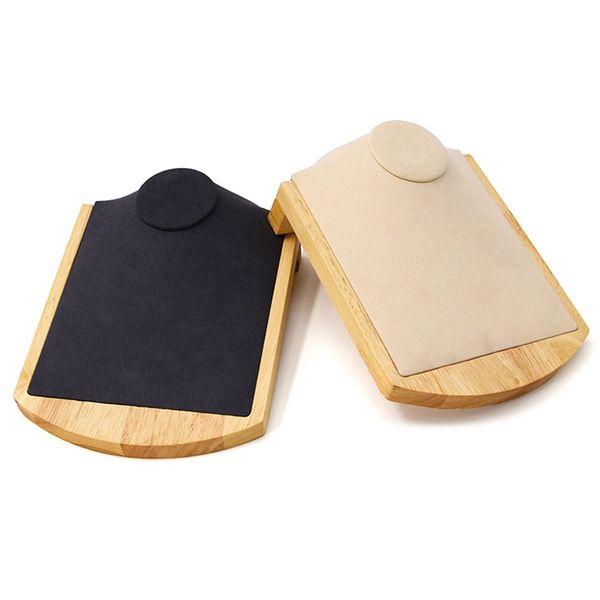 

2pcs model necklace display stand pendant frame jewelry display counter - white & black, Pink;blue