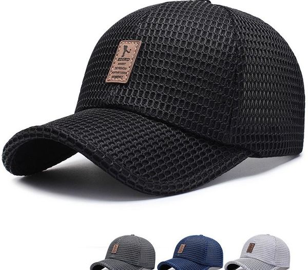 

new arrival mesh baseball caps adjustable cotton breathable comfortable sunshade sun hat snapback caps gorras, Blue;gray
