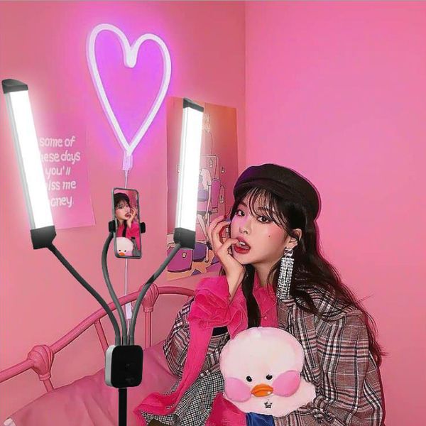

quality selfie ring light led dimmable pgraphy lighting for youtube studio video on camera dslr make up p with tripod