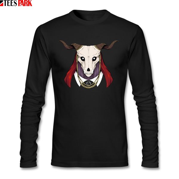 

long sleeve ancient magus bride elias ainsworth t shirts men funny male shirt 100% cotton clothing abstract printing
