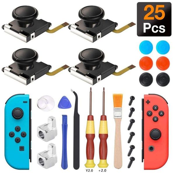 

1 set 3d joystick rocker stick disassemble repair tool for switch game handle replacements accessories