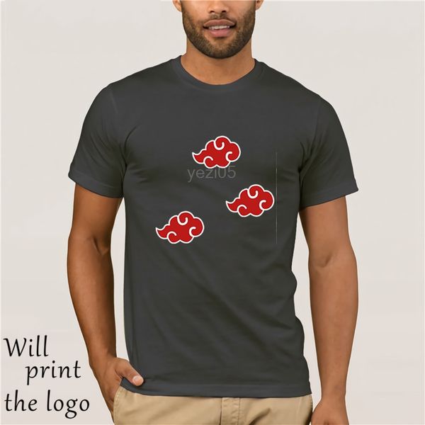 

new fashion naruto akatsuki logo pattern t shirt itachi uchiha anime t-shirt tshirt plus size cosplay costume tees