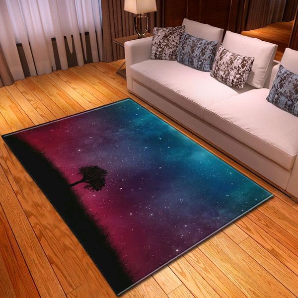 

carpets modern living room carpet non slip home decorative night scenery kids bedside area rugs floor mat dining table and