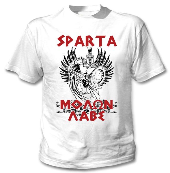 

2019 spartan quote - new cotton white tshirt
