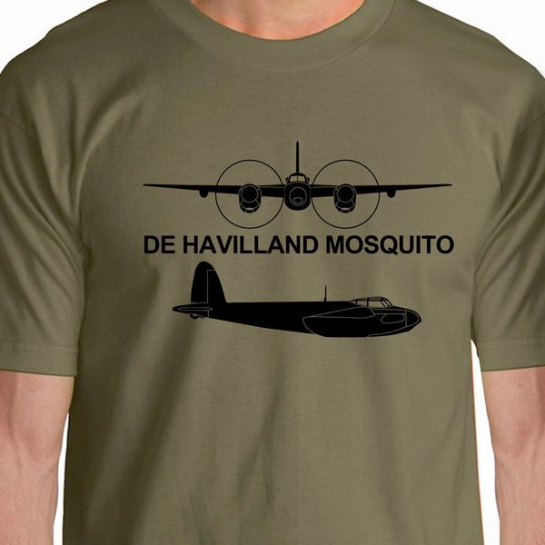 

aeroclassic silhouette ww2 de havilland mosquito aircraft t-shirt men 2019 new short sleeve cotton print men's t shirts