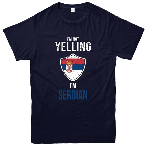 

2020 new arrival stringer men serbian t-shirt 2020 i'm not yelling design t custom shirt