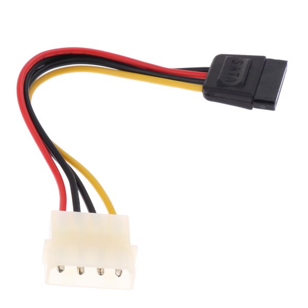 

1piece 15pin serial sata female to lp4 male power cable 16cm adapter connector
