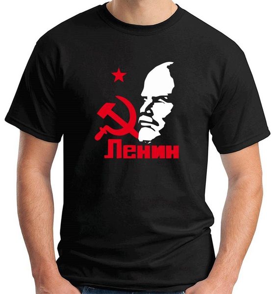 

t-shirt lenin t shirt men tees brand clothing funny round neck selling male natural cotton shirt tee
