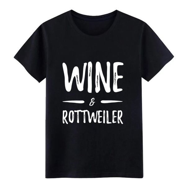 

wine lover rottweiler as dog mom gift t shirt men designing tee shirt crew neck gents anti-wrinkle building spring autumn tshirt