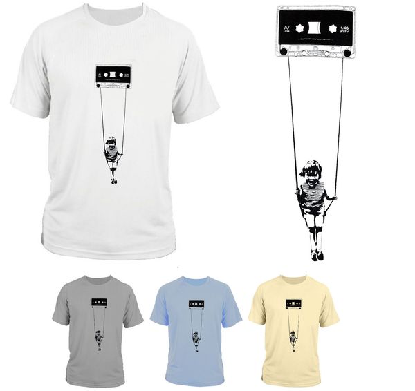 

2019 fashion o-neck t-shirt banksy style tee shirt printing ing