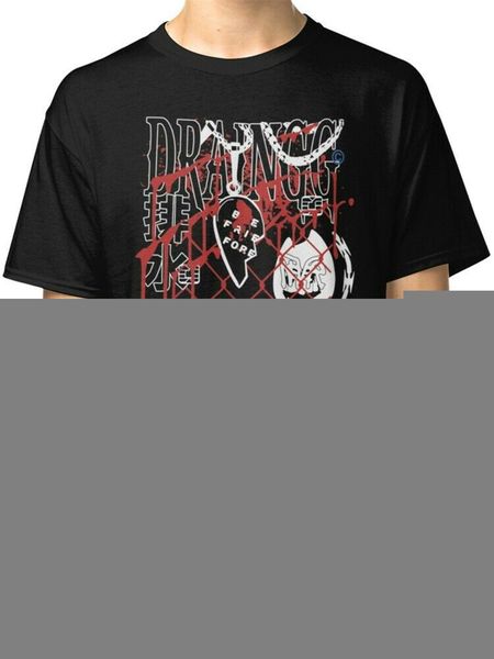 

drain gang merch men black t-shirt s to 3xl apparel casual tee shirt