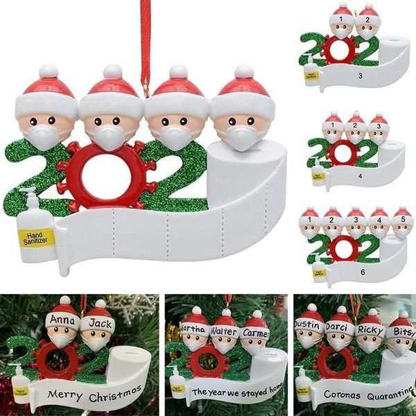 

fast delivery quarantine christmas birthdays party decoration gift product personalized family of 4 ornament pandemic social distancing