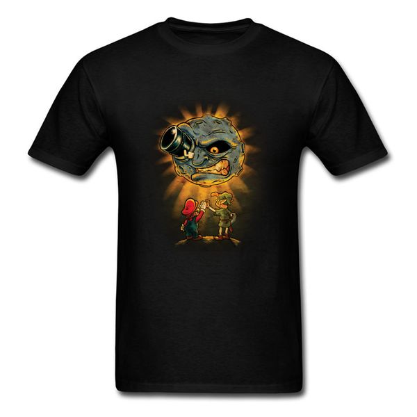 

teamwork t-shirt men super mario bro tshirt legend of zelda hyrule t shirts superhero little prince moon print streetwear