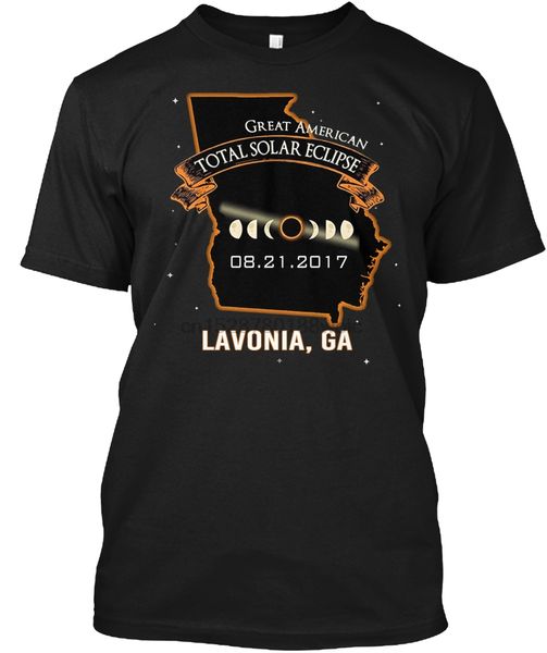 

men t shirt eclipse - lavonia - georgia 2017. customizable city women t-shirt