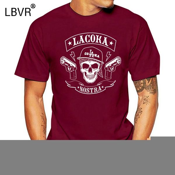 

la coka nostra men's mc (la) t-shirt black