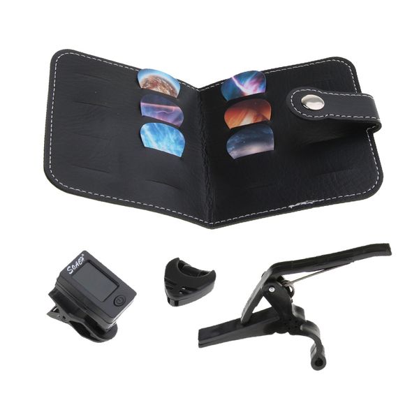

random heart shaped pick clip electronic tuner guitar pick for musical