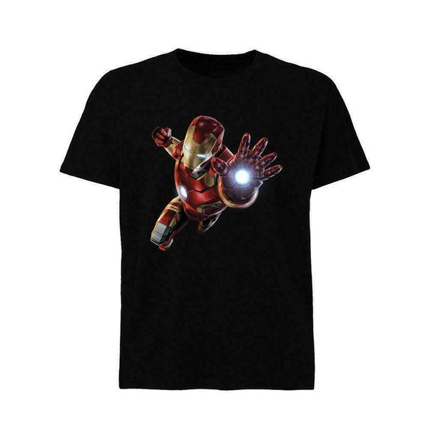 

new iron man logo usa size t-shirt s m l xl 2xl xxxl zm1 short-sleeved tee shirt