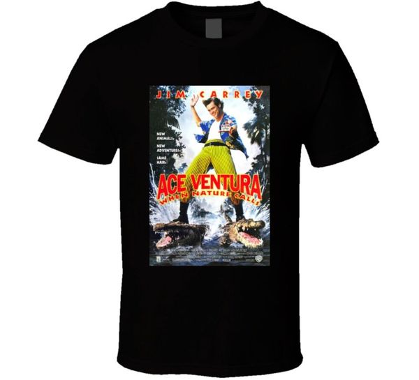

ace ventura:when nature calls cool 90's comedy vintage classic movie poster fan round neck selling male natural cotton