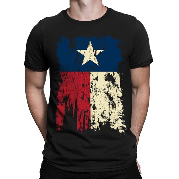 

spiritforged vintage distressed texas flag men's t-shirt hip hop o-neck mens t shirts fashion 2019