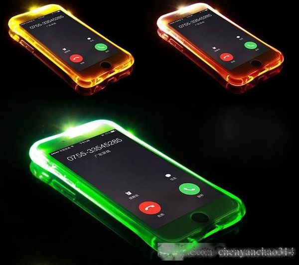 

new soft tpu led flash light up case remind incoming call cover for samsung galaxy a3 a5 a7 a8 a9 2016 j5 j7 note 4 5 s6 s7 edge