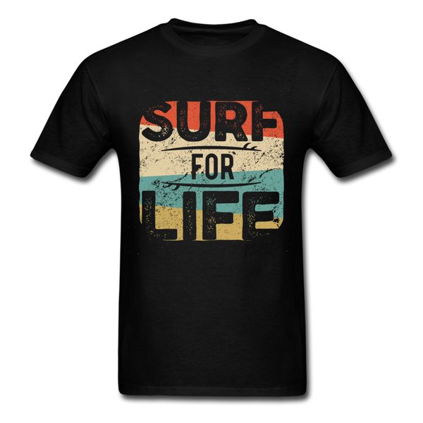 

surfing - surf for life men's t-shirt new funny tee shirt