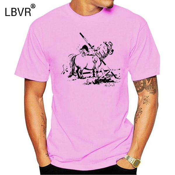 

thelwell show jumping lazy horse men's t-shirt mens t shirts fashion 2017 clothing new 2017 fashion t shirt men