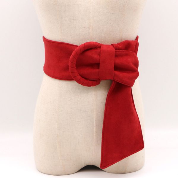 

velvet cloth women belt no pinhole elegant style ribbon casual wide belts luxury fashion girls dress flannel girdle, Black;brown