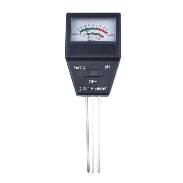 

2-in-1 garden soil ph temp fertility analyzer meter tester