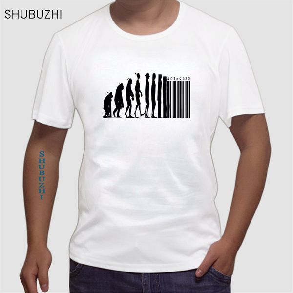 

retro t shirts human evolution banksy mankind monkey barcode capitalism anarchy tee shirt design website euro size