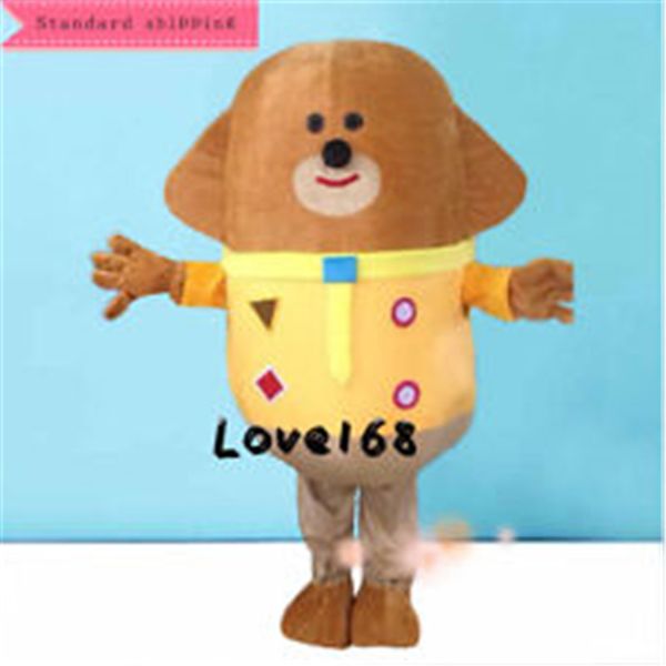 

hey duggee mascot costume for halloween party event full outfit, Red;yellow