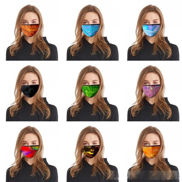 

gradient colors gauze face masks reusable cotton mascarilla washable fashion respirable mascherine adults children smoke protect 2 6bla c2