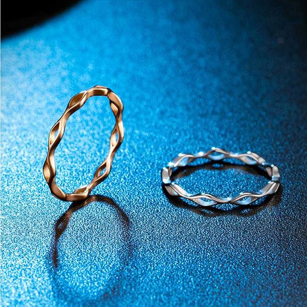 

wedding rings ring womens hollow rose gold tail delicate fashion stainless steel simple jewelry couple gifts for woman accesories, Slivery;golden